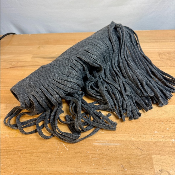 Lucky Brand Charcoal Fringe Scarf - Picture 6 of 9